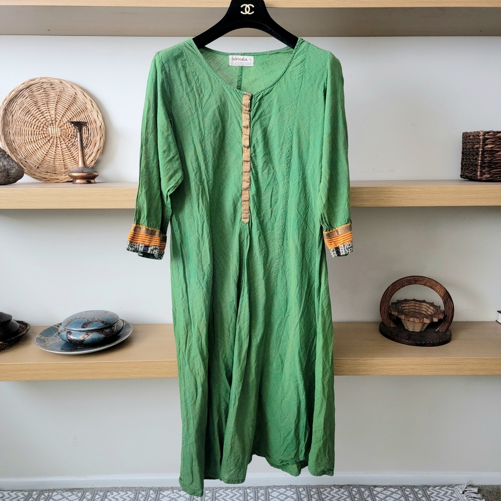Fabindia Cotton Kurtas Boho Chic Dress - Picture 2 of 5